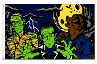 Monster Fright Night Flag