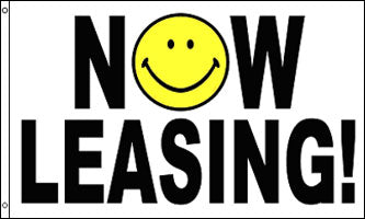 Now Leasing Smile Flag
