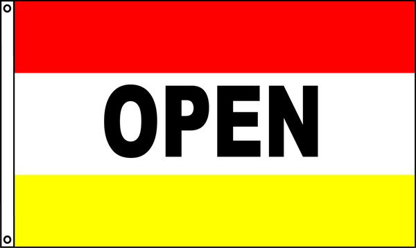 Open Red Yellow Flag