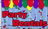 Party Rentals Flag