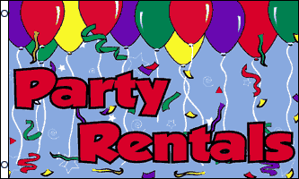 Party Rentals Flag