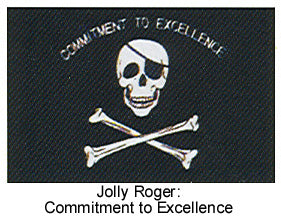 Pirate, Commit To Excellence Flag