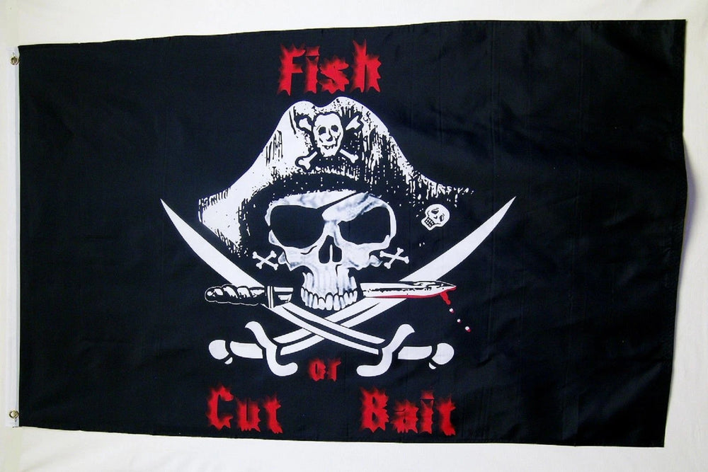 Pirate, Fish Or Cut Bait Flag