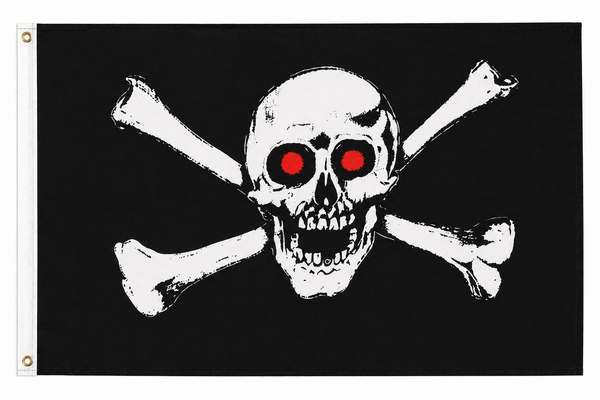Pirate, Skull Red Eyes Flag