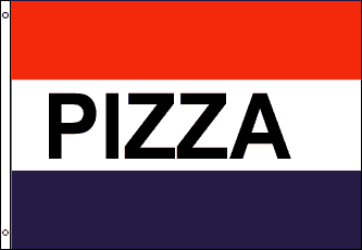Pizza Nylon Flag