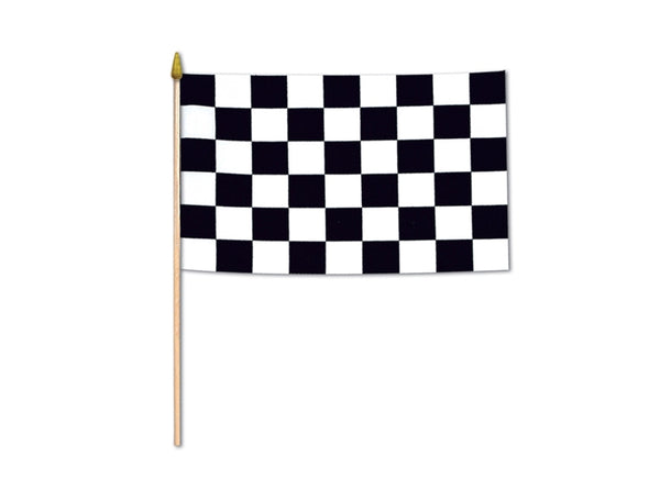 Race, Checkered w/dowel Flag
