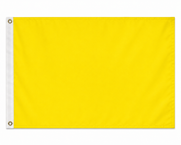 Race, Yellow Caution nylon Flag