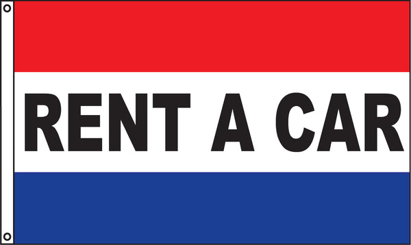Rent a Car Message Flag