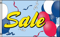 Sale, Balloons Flag