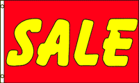 Sale, Red Yellow Flag