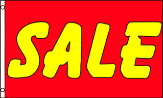 Sale, Red Yellow Flag