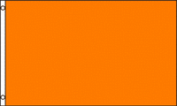 Solid, Orange Car Car Flag