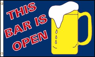 This Bar Is Open Flag
