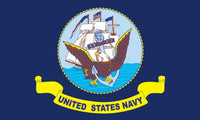 US Navy Car Military Flag