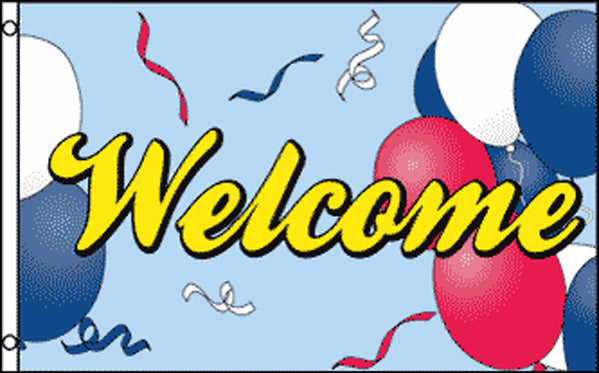 Welcome, Balloons Flag