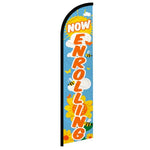 Feather banner, 11.2'x2.5' Now Enrolling