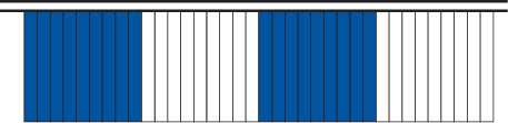 Pennant - Blue & White Metallic Hula