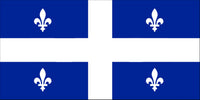 Quebec Flags Printed nylon Flag