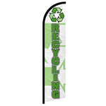 Feather banner, 11.2'x2.5' Recyling