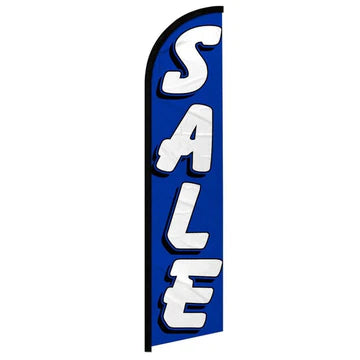 Feather banner, 11.2'x2.5' Sale Blue