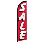 Feather banner, 11.2'x2.5' Sale Red