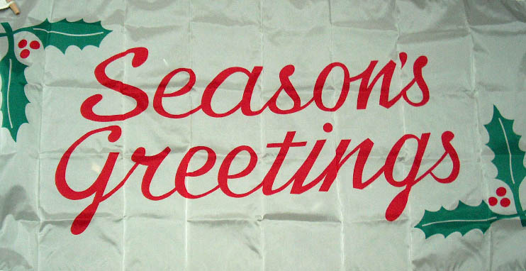 Xmas, Seasons Greeting Flag