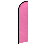 Feather banner, 11.2'x2.5' Solid-Pink