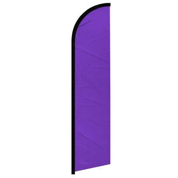 Feather banner, 11.2'x2.5' Solid-Purple