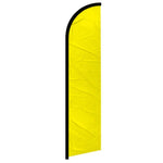 Feather banner, 11.2'x2.5' Solid-Yellow