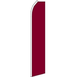 Solid Burgundy Blade Banner 11.5'x2.5'