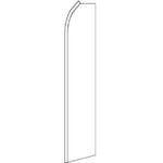 Solid White Blade Banner 11.5'x2.5'
