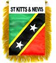 St Kitts (St. Chris-Nevis) Flag - detail view