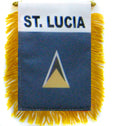 St Lucia Flag - detail view