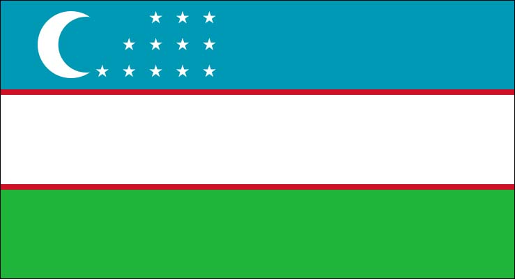 Uzbekistan Flag