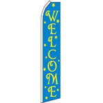 Welcome, Blue Blade Banner 11.5'x2.5'