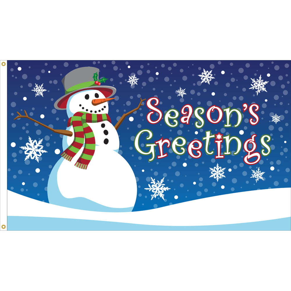 Xmas, Seasons Greetings 3'x5'