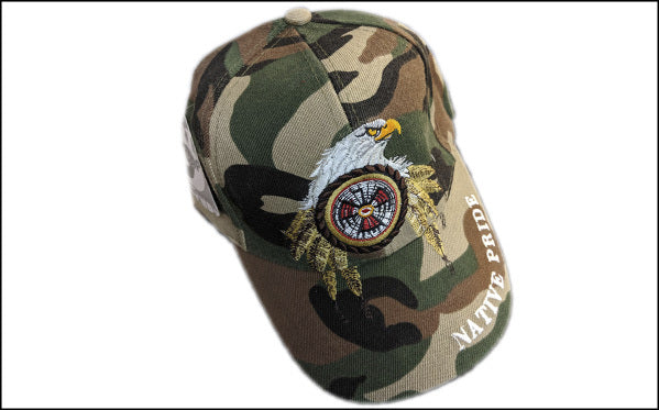 Native Camo Eagle Head Baseball Cap