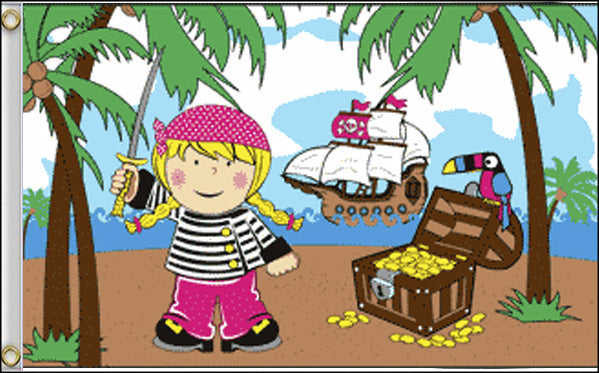 Treasure Island Girl 36"x 60"