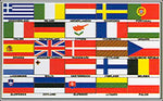 Europe 25 Countries 36"x 60"