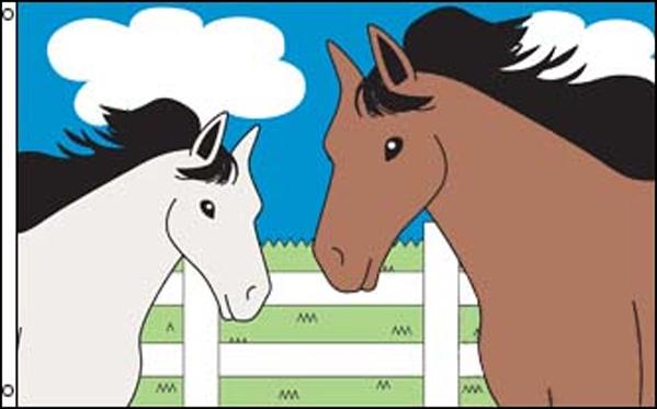 Two Horses 36"x 60"