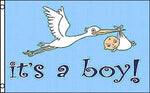 It's A Boy 36"x 60"