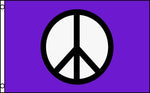 Peace Sign in Purple Background  36"x 60"