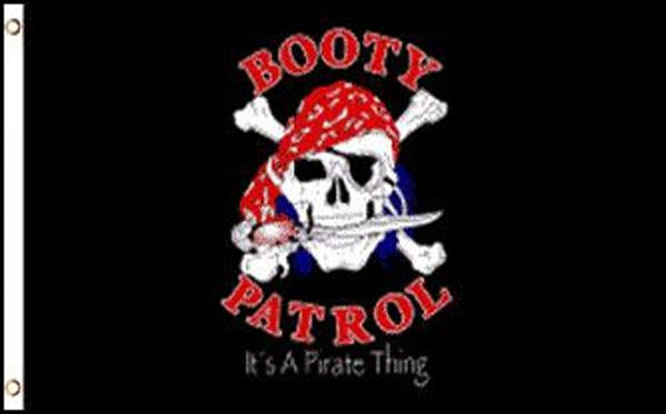 Pirate Flag Booty Patrol 36"x 60"
