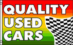 Quality Used Cars Flag  36"x 60"