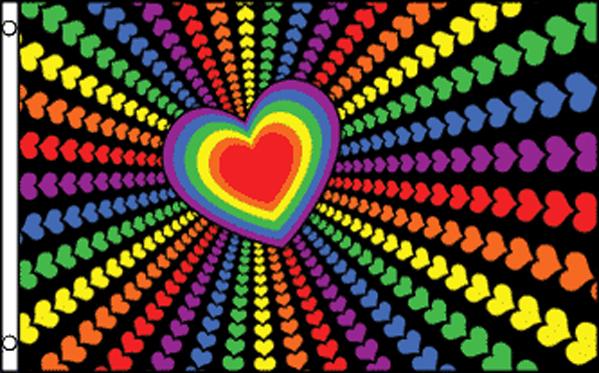 Rainbow Love Hearts