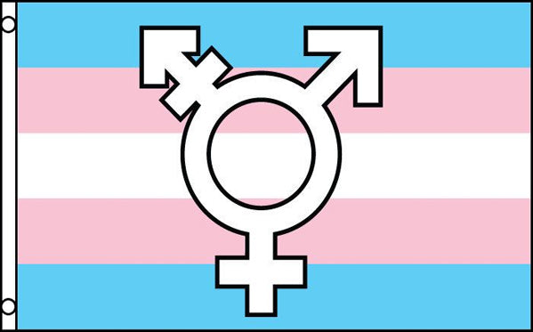 Rainbow Transgender w/ Symbol  36"x60"