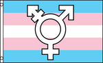 Rainbow Transgender w/ Symbol  36"x60"