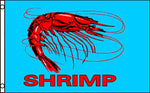Shrimp (blue)  36"x 60"