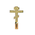 Greek Cross Brass Finial Pole Top