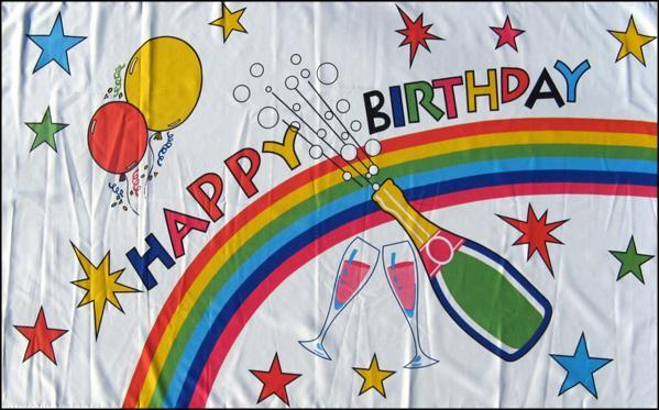 Happy Birthday on a Rainbow